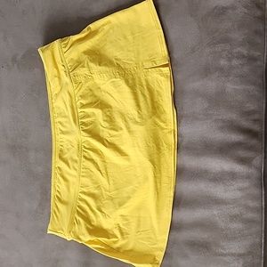Lands End Yellow Swim Skort sz 12 excellent condition